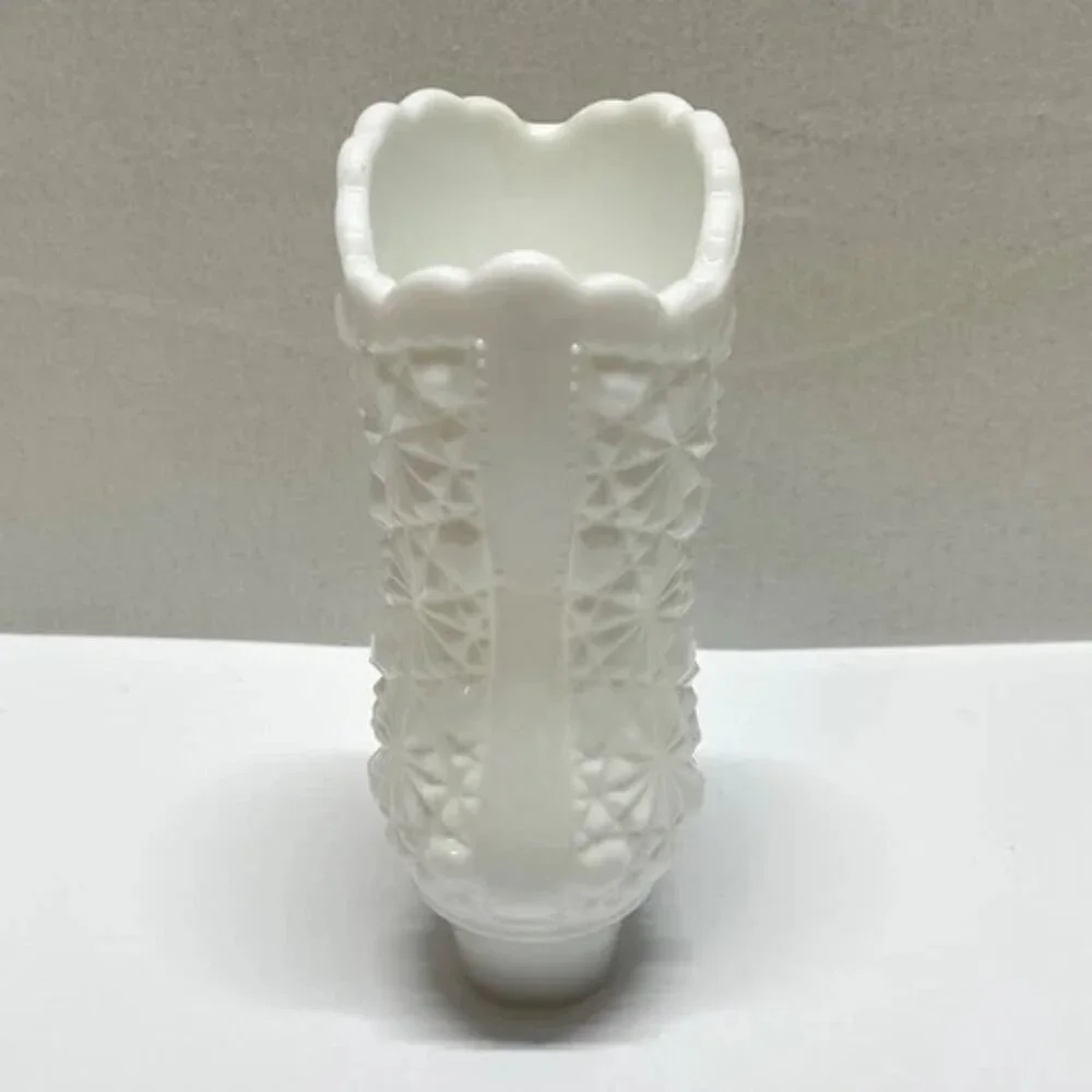 Vintage Fenton Milk Glass Dairy Button Boot 4.25